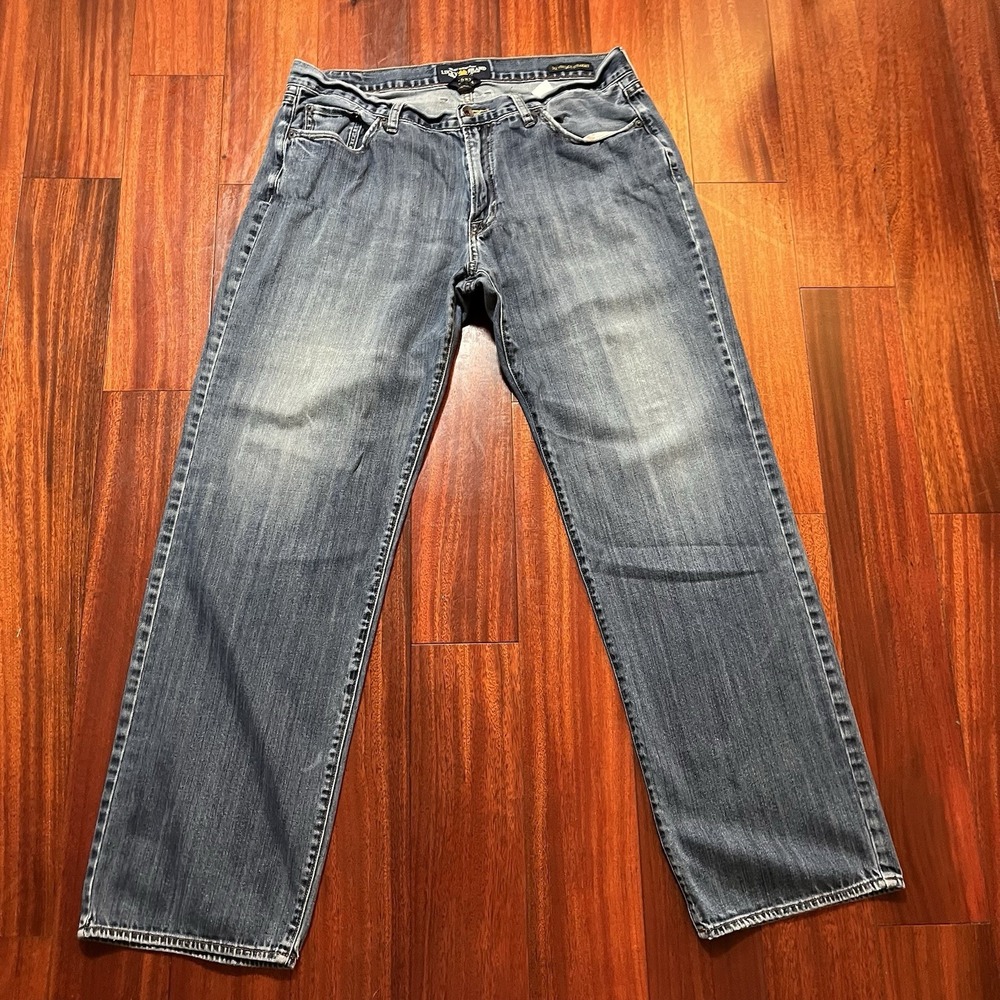 Lucky Brand Jeans Mens 36x32 361 Vintage Straight Blue Medium Wash Relaxed Denim